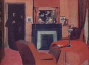 Felix  Vallotton The Red Room oil painting reproduction